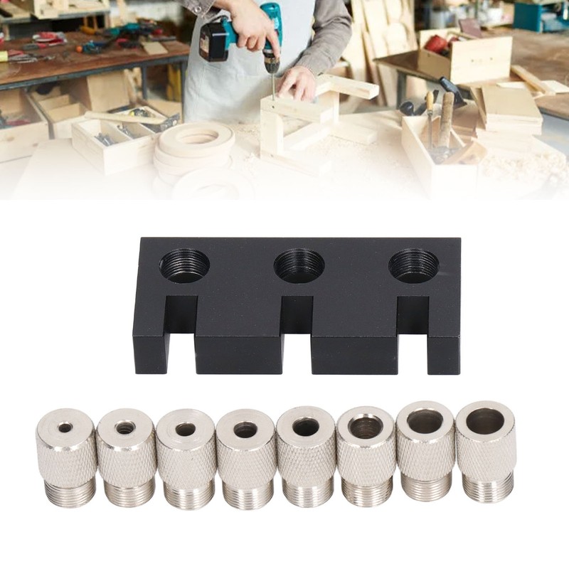 Hole Punch Locator Jig 3 in 1 Log Tenon Woodworking