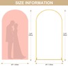 FANPROMS 7.2FT Wedding Arch Backdrop Stand with Spandex Arch Cover
