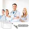 15 Pack Clear Card Holder with Clip, Badge Holder, Badge