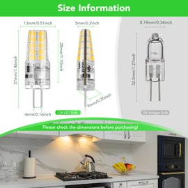 BUBO 40 Pack G4 LED Bulb 2W Equivalent 30W 3000K Warm White 250 Lumens 360°Beam Angle, T3 Halogen Bulb Replacement Landscape Bulbs, AC/DC 12V Led Lights G4 Bi-Pin Base for Outdoor Landscape Lighting