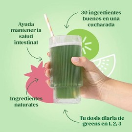 Suplemento alimenticio Bloom Greens Sachet Fresa Kiwi Caja con 14 sobres de 5.77 g c/u
