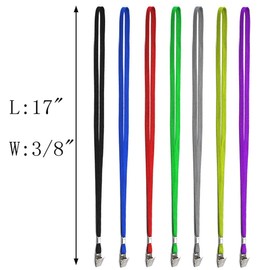 Bird Fiy Red Lanyards 100 Pack Bulk Badge Lanyards with Clip Neck Flat Lanyard with Badge Lanyard Bulldog Clip