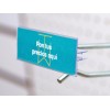 Exhivit Porta Precio P/ Cristal, Preciador Individual 50pzs