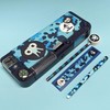 Tinc Pop-Out Compartment School Pencil Case - Blue - Includes