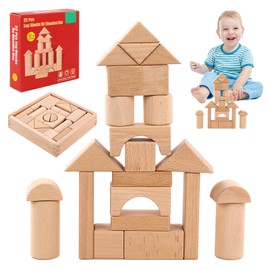 SUPRROW Wooden toy, craft blocks wood