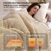 Electric Heated Blanket King 90x100 inches, Fast Heating w/ 10