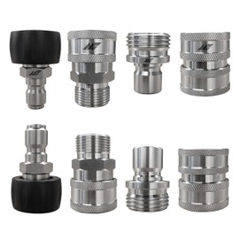 MaxFlow Quick Connect Hose Fittings, Garden Hose and Pressure Washer Quick Connect Kit, M22 Swivel to 3/8", Male Female, for Pressure Washer & Garden Hose, Accessories