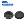 sourcing map 24Pcs Rubber Grommets 6/8" (20mm) Drill Hole, 3/4"