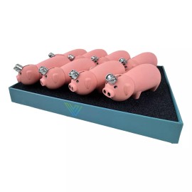 Unbranded Pig Refillable Dual Butane double flameLighter Cute Piggy Novelty Gift Idea for