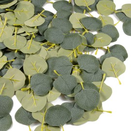Sukh 300pcs Artificial Eucalyptus Leaves - Faux Leaves Decor eucalipto para decoracion Flower Petals Aisle Decorations for Wedding Ceremony