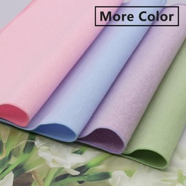 Luckyvestir Pocket Squares for Men, 9"" Cotton Handkerchiefs Men Women with Pocket Square Holder for Suits Business Wedding (Sage Green)