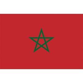 GLOBAL ADVERTISING SOLUTIONS 3x5 Country National Flag Made in USA Bright Colors Long Lasting and Weather Resistance Country State Flag only Without Pole kit and Mount (Morocco)