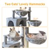 KIYUMI Cat Tree Cat Tower Condo with Sisal Scratching Post