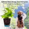 YNNICO 8-Inch Plant Pots, Self-Watering Planters with Drainage Holes &
