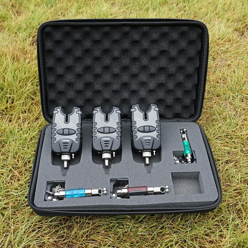 Carp Fishing Bite Alarm and Swinger Set Water Resistant Blue
