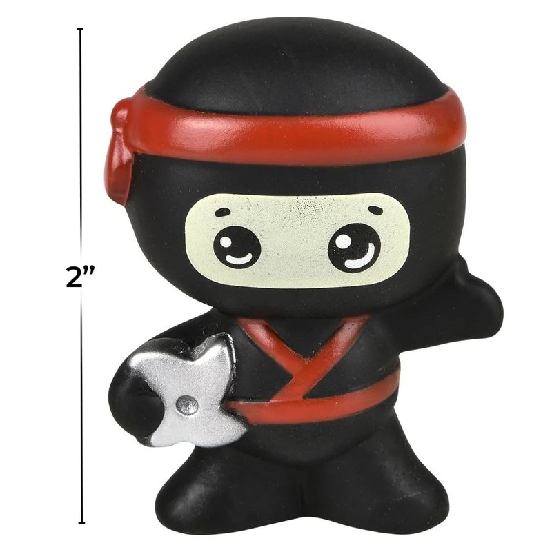 Rhode Island Novelty 2" Rubber Ninja Assortment 50 Pack