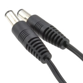 kenable 2.1mm x 5.5mm DC Connector Lead Male to Male Power Cable 2m [2 metres]
