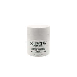 SubSpa Peptide Plumping Cream – Anti-aging face moisturizer with resveratrol, hyaluronic acid & peptides to hydrate, firm, smooth fine lines & reduce wrinkles for radiant skin – 1.66 oz (47g)
