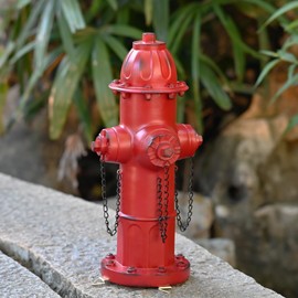 XINDMAO Fake Fire Hydrant for Dogs to Peed on,15.5inch Large Fire Hydrant for Training Large Small Dog Puppy Pee Post,Outdoor Indoor Statue Decor