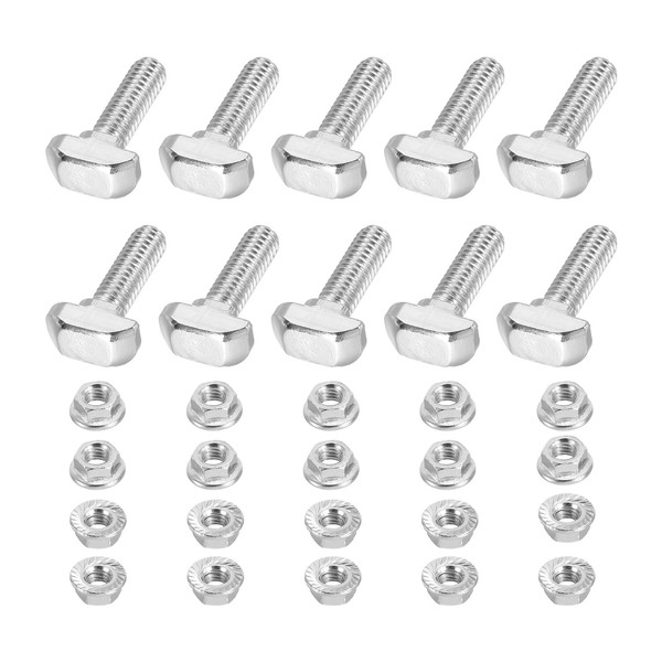 PATIKIL M6x20 Hammer Head Bolt T Screw, 10 Pcs T