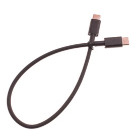 1ft Short USB-C Cable PD Fast Charge Cord Compatible with Lenovo Tab M10 (Gen 2,3)/M10 Plus/M8 (Gen 3,4 2021,2024), Power Wire Type-C to Type-C Sync Black