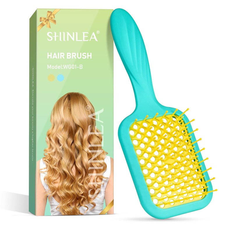 SHINLEA Cepillo para el pelo sin tirones, para cabello húmedo