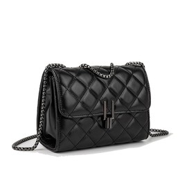 Bolsa Cross body Mujer, Bolso Cruzado para Mujer Pequeña, Bolsa de Mano de Piel con Cadena Metálica, Bolsas Hombro, Bandolera de Dama/Fiesta/Noche/Celular Elegante, Regalo para Mujer