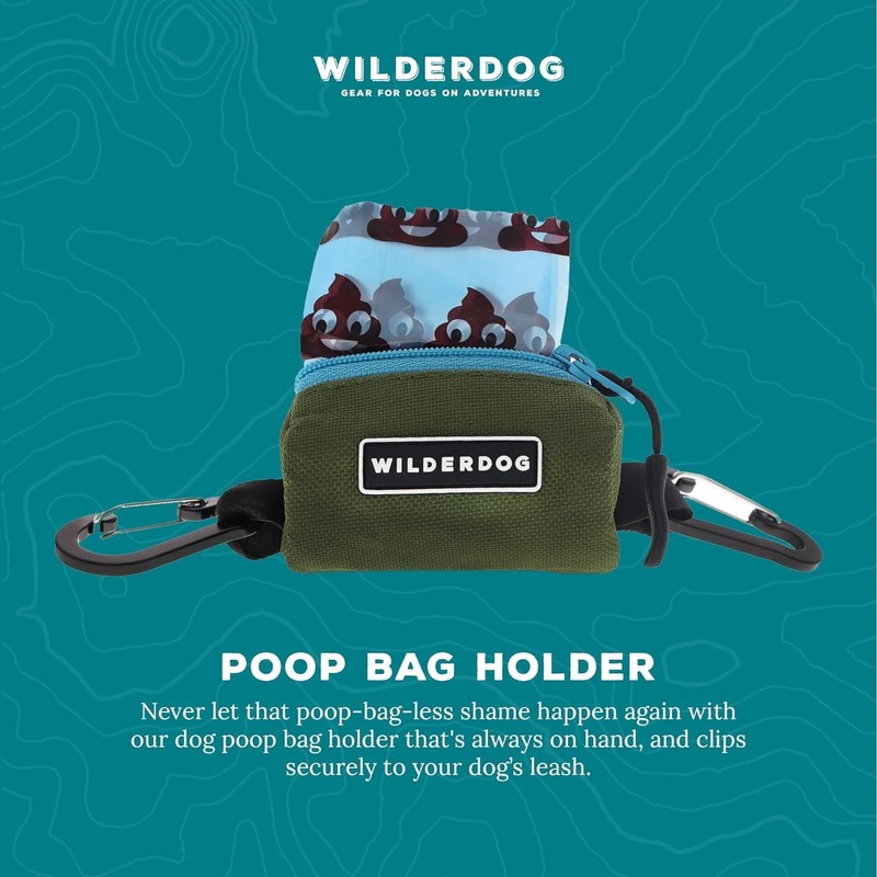 Wilderdog Dog Poop Bag Holder - Seafoam