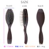 Brightlele wig brush, wig brush, care supplies, wig brush, bu-brown