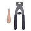 Leather Silent Pliers Diamond Awl Black Handle 4mm 4 Teeth
