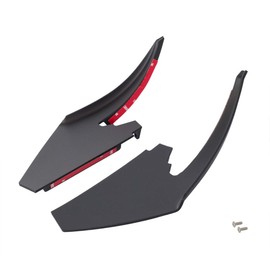 2018-2021 Mustang Matte Black Front Lower Bumper Dive Planes Canards Pair
