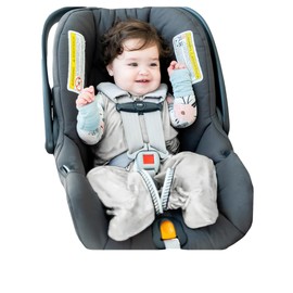 Buckle Me Baby Coats Sleep Sack | Car Seat Blanket | Car Seat to Crib Baby Wearable Blanket for Easy Transitions from Stroller, Carrier, High Chair or Any 5 Point Harness | 0-4 Months Grey Blankie