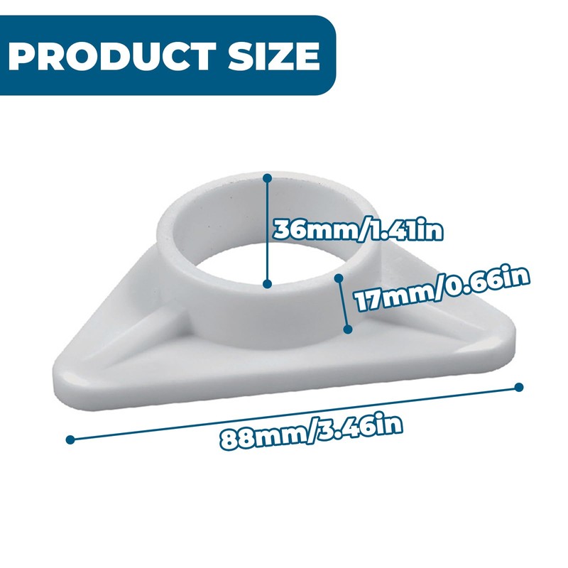 2Pcs Stable Kitchen Tap Support Bracket Inner Plate Split Flange