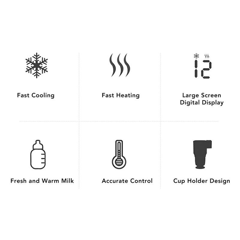 Car Cup Cooler Warmer Portable Smart Heating Cooling Cup Perfect