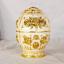 pont du monde Toothpick Holder, Antique European and American Style, Medieval Noble Style, One Push (Gold and White)