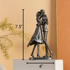 SENNESY 6th Anniversary Iron Sculpture Gift – Romantic Couple Statue