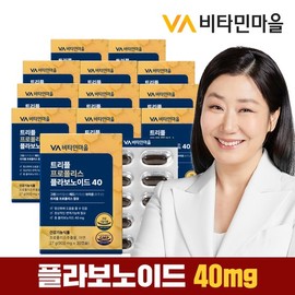 Vitamin Village Triple Propolis Flavonoid 40mg 30 tablets x 12 boxes (Total 12-month supply) / 비타민마을 트리플 프로폴리스 플라보노이드 40mg 30정 x 12박스 (총12개월분)