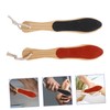 BIUDECO 2pcs Wooden Foot Rubbing Board Multifunctional Callus Remover Exfoliating