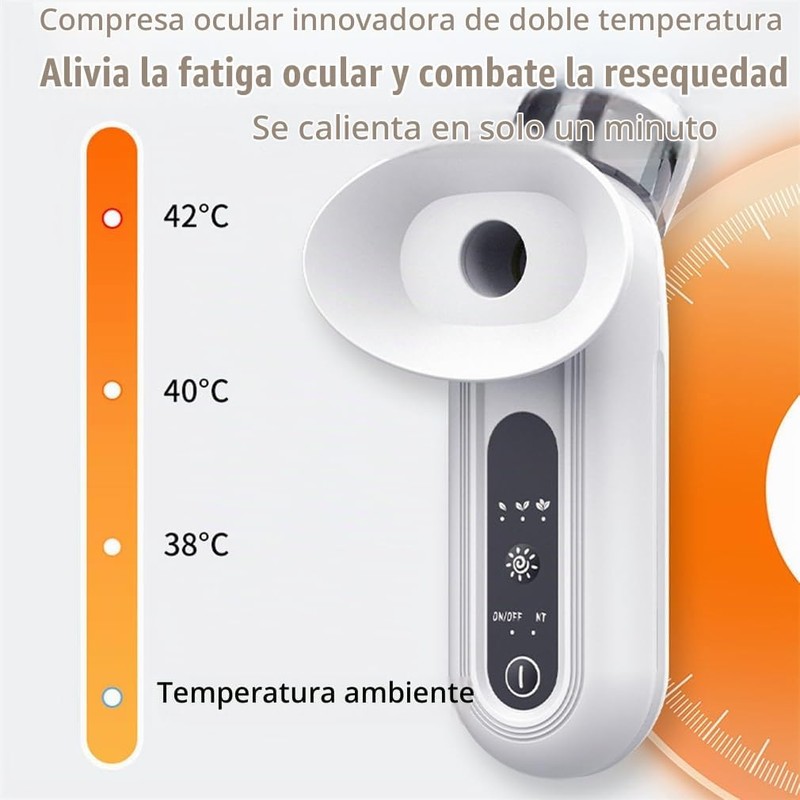Vaporizador Ocular Facial MFFIKOZZ Alivio para Ojos Secos y Fatiga