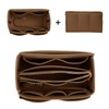 ZTUJO Purse Organizer Insert, Felt Bag Organizer with Metal Zipper,
