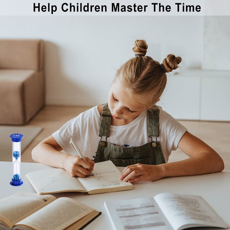 SuLiao 2 Minute Sand Timer for Kids, Colorful Hourglass Clock