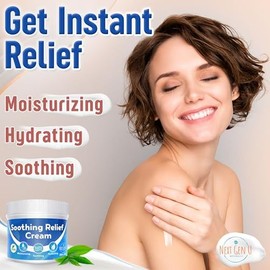 NextGenU - Crema calmante para aliviar la picazón en la piel, ayuda a aliviar la picazón de eczema, urticaria, quemaduras solares, fórmula vegana con 