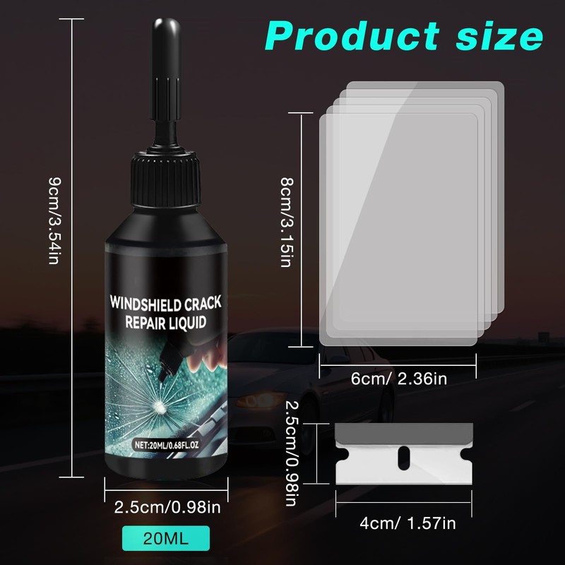 Windshield Repair Kit - 2026 Latest Upgrade Nano Glass Crack