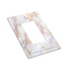 Donecmminery Decorative Outlet Covers Pink Jade Marble Granite 1 Gang