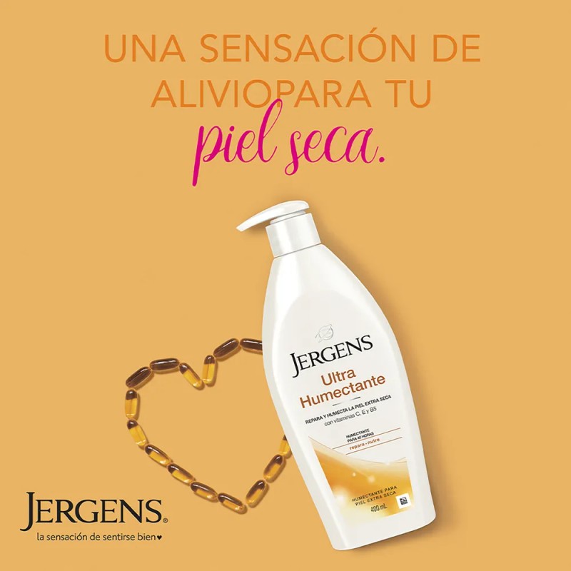 Jergens Crema Corporal Ultra Humectante Piel Repara Nutre