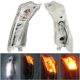 ANTUKO 2Pcs Daytime Running Light Fog Light Assembly with Turn Signal Light Replacement for Camry XLE 2015 2016 2017