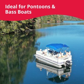 SeaSense River Boat Anchor - Ideal for Pontoons, Bass Boats & Fishing Vessels, Great for Strong Currents & Sandy, Muddy or Weedy Bottoms - Cast Iron w/ Black Vinyl Coating, 20 lbs, For Boats Up to 20’