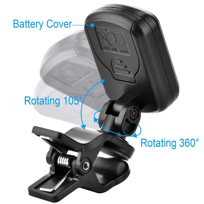 Chromatic Guitar Bass Violin Ukulele Tuner + Capo + Tuner