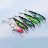 EMSea 5PCS Multi Jointed Fishing Lures Artificial Baits Plastic Lifelike