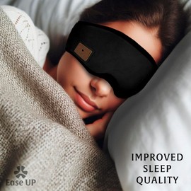 Bluetooth Sleep Headphones | Sleep Headphones Wireless | Sleeping Headphones for Side Sleepers Sleep Mask with Bluetooth Headphones Ultra-Thin Stereo Speaker Perfect for Sleeping